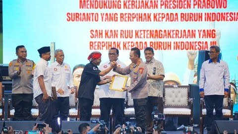 Kapolri Ajak Buruh Bersinergi Jaga Kamtibmas dan Dukung Program Pemerintah